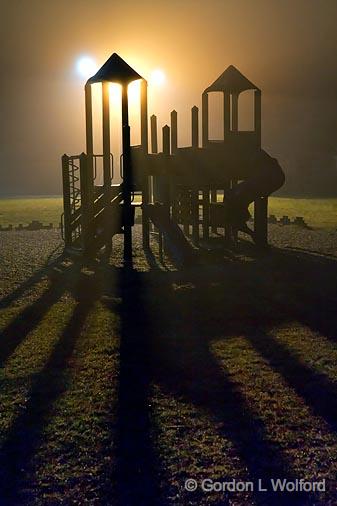 Foggy Playground Shadows_08586-7.jpg - Photographed at Smiths Falls, Ontario, Canada.